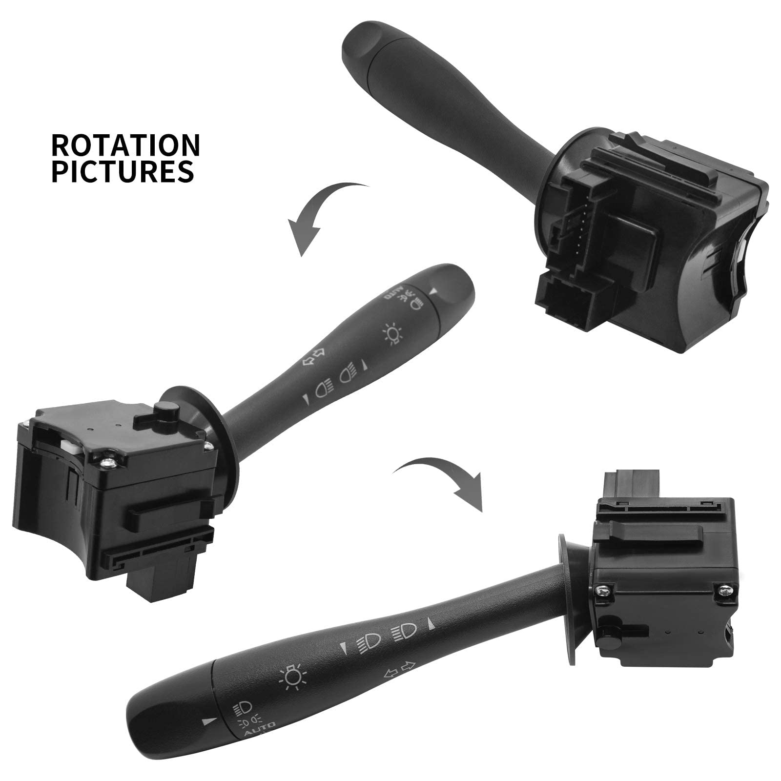 Turn Signal Switch Headlight Dimmer Switch Fits For 2004-2012 Che-Vy Malibu 2005-2011 Pontiac G6 2007-2009 Saturn Aura Replace D6253E 20940369 D6212E Sw8004 By Sikawai