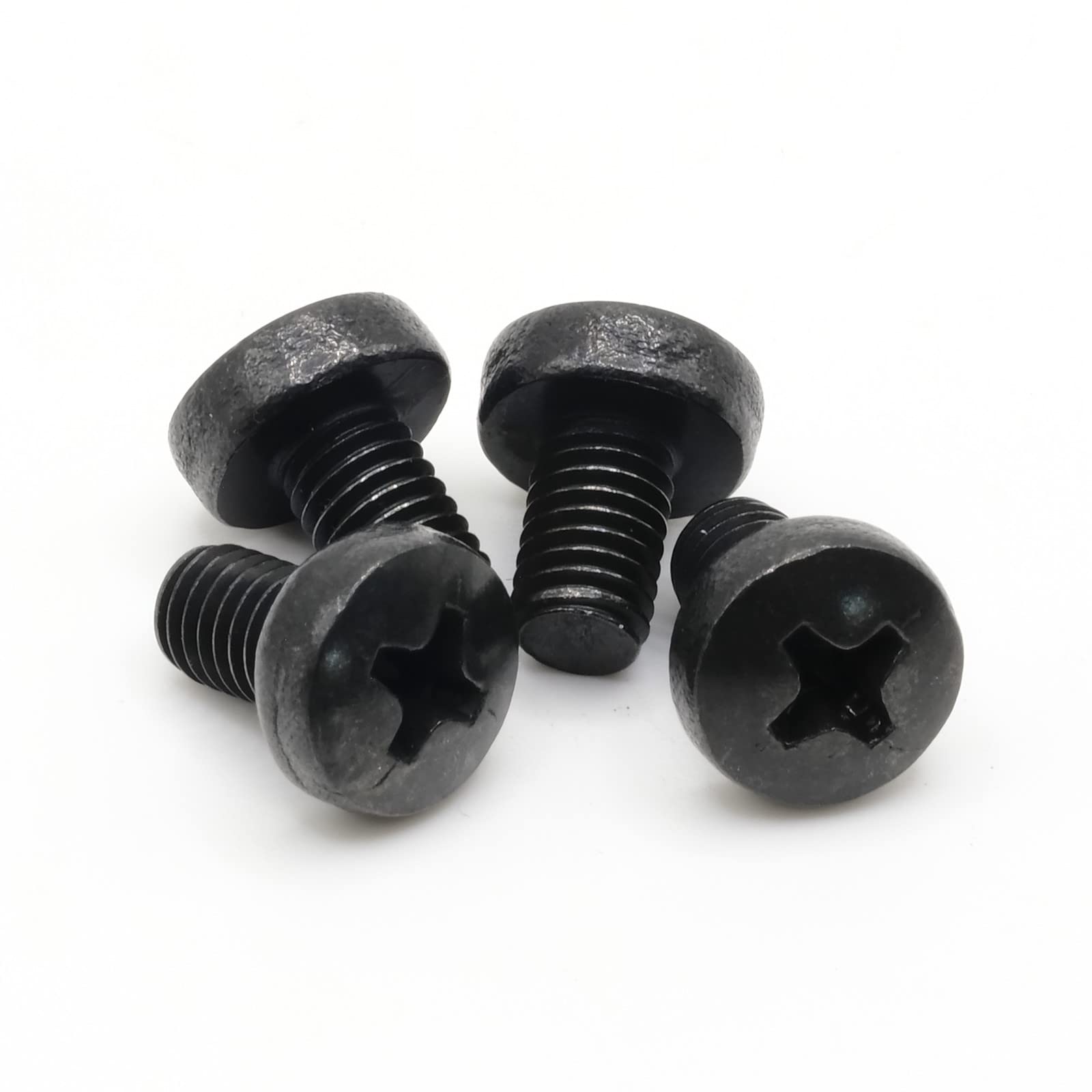 ReplacementScrews Rear License Plate Screws - Stainless Steel, Black Oxide, M5-0.8 x 8mm, Pack of 4, Compatible with BMW