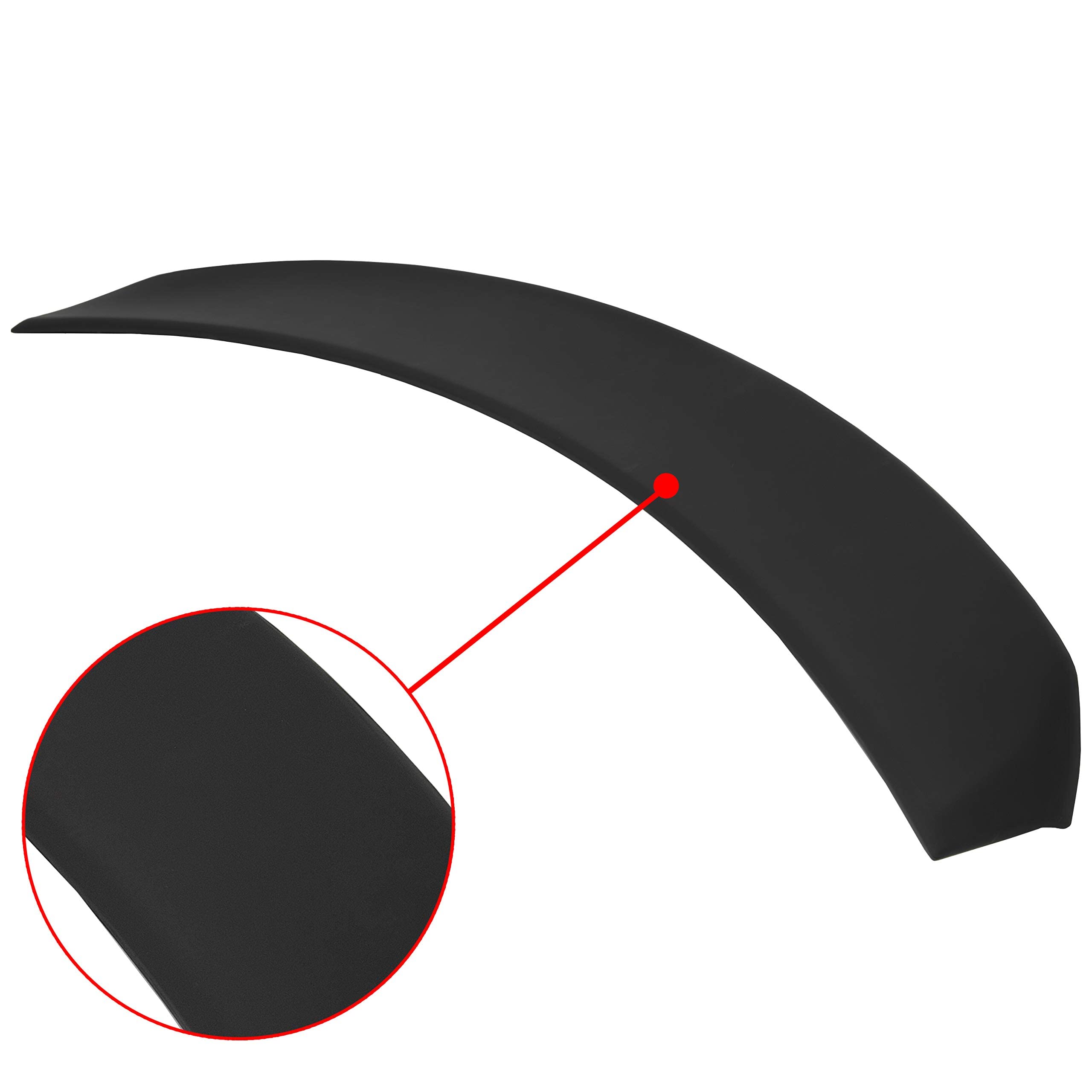 Ecotric Rear Trunk Spoiler Lid Wing Compatible With 2011-2023 Chrysler 300 300C 300S Factory Style Rear Winglet Lip Tail Lid