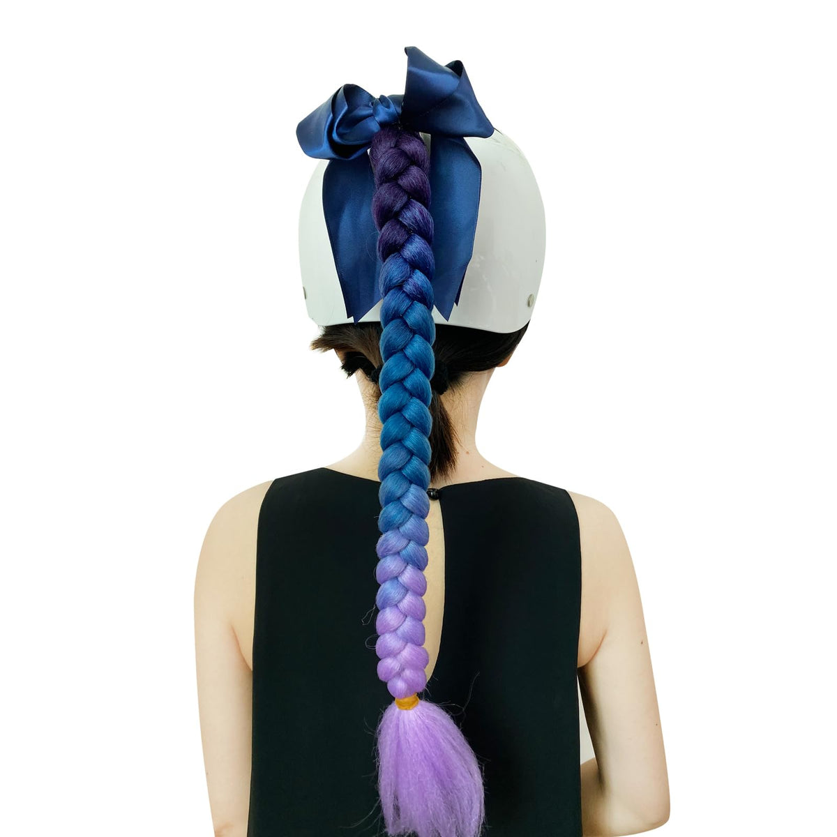 bike helmet with dreads Hhongjm Helmet Hair Helmet Pigtails Gradient Ramp Helmet Braids Ponyta – Carkart