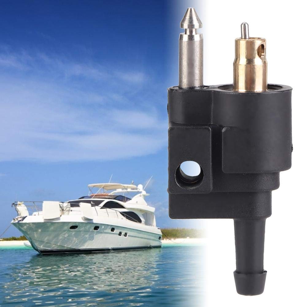Acouto Male Fuel Connector 1/4 Inch Fuel Male Connector Pipe Joint Fit For Outboard Motor
