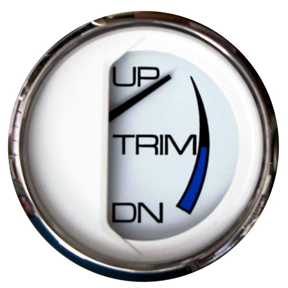 Faria Chesapeake White Ss 234; Trim Gauge (J/E/Suzuki Outboard)