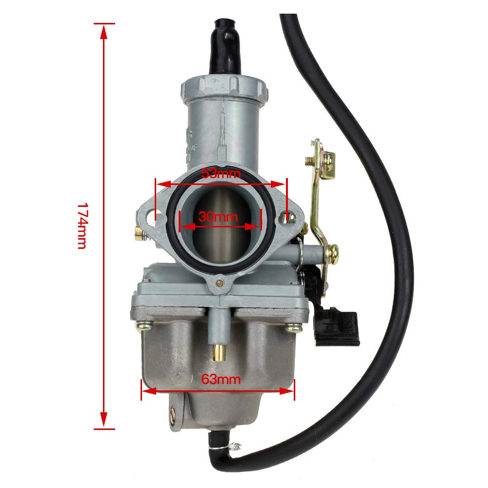PZ30 30mm Carburetor Carb Cable Choke Lever for CG 200cc 250cc Taotao SunL JCL JetMoto Kazuma Baja Dirt Pit Bike ATV Quad Go-kar