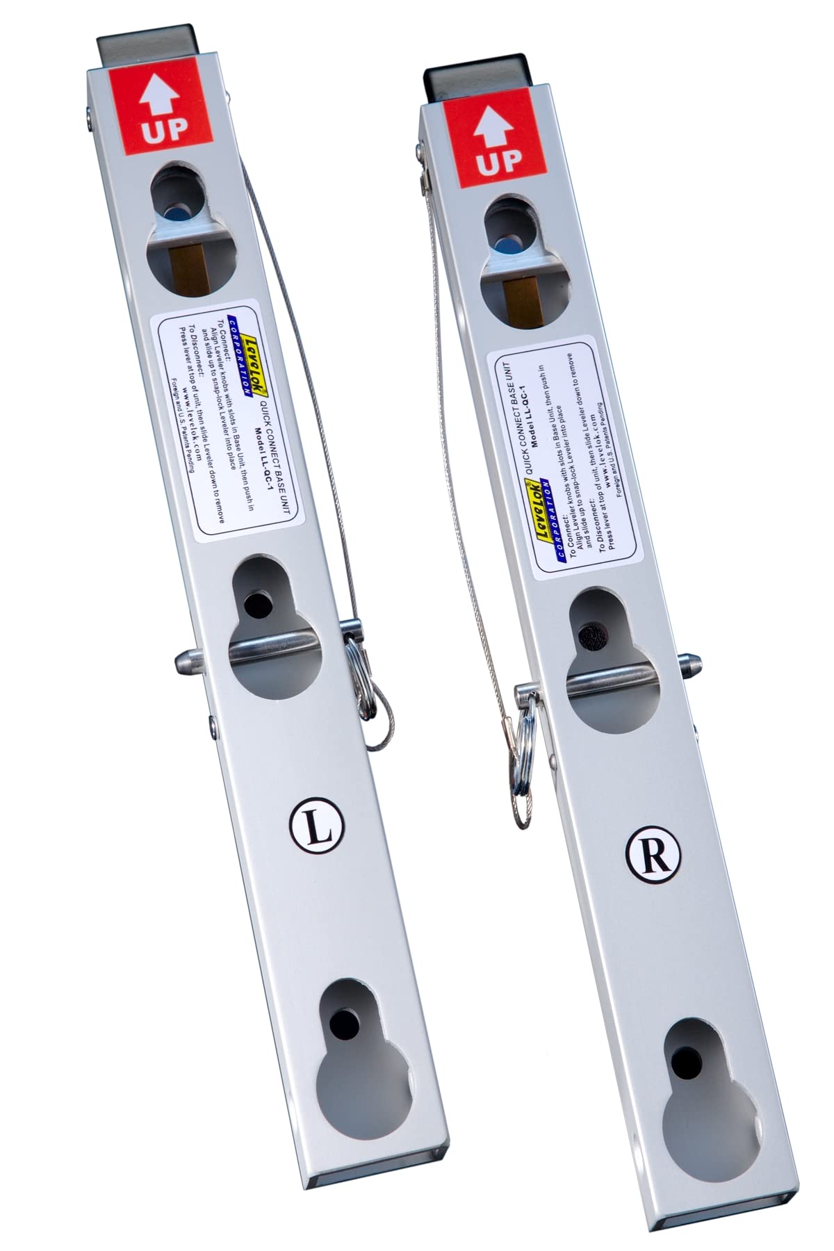 KeyLok Base Units (pairs) for Attaching/Detaching KeyLok Ladder Levelers (NOT Included)