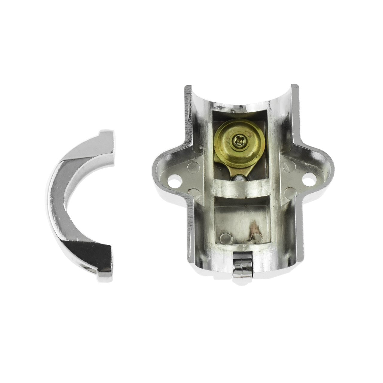 Hdbubalus Motorcycle Helmet Security Lock Kit For 7/8' To 1 1/4' Diameter Tubings For Harley Chrome