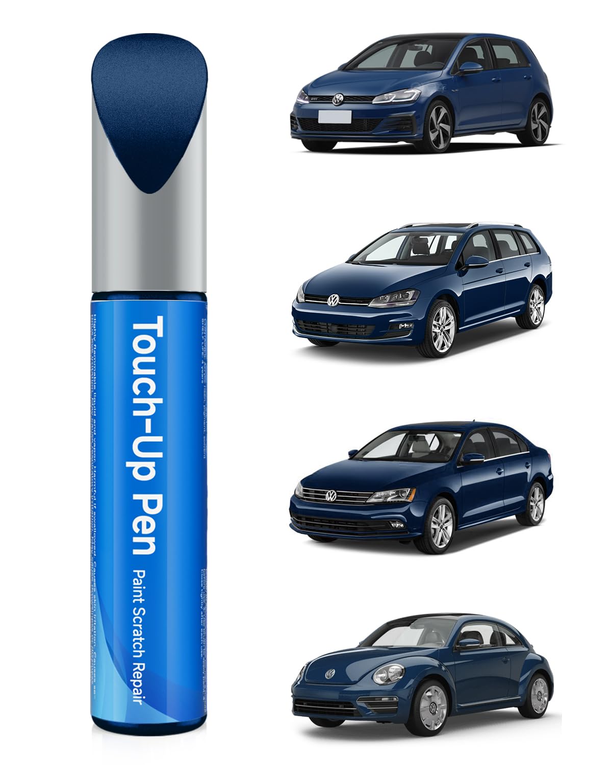 RSACET LD5L/2B Silk Blue Metallic Touch Up Paint Compatible with Volkswagen Exact Match Touch Up Paint Car Scratch Repair