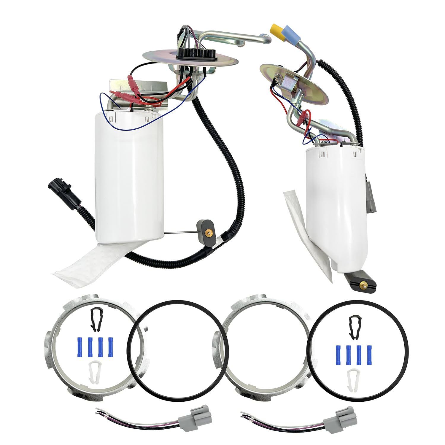 Front & Rear Fuel Pump Assembly Compatible With Ford F-150 F-250 F-350 1992 1993 1994 1995 1996 1997 Sp2005H Sp2007H