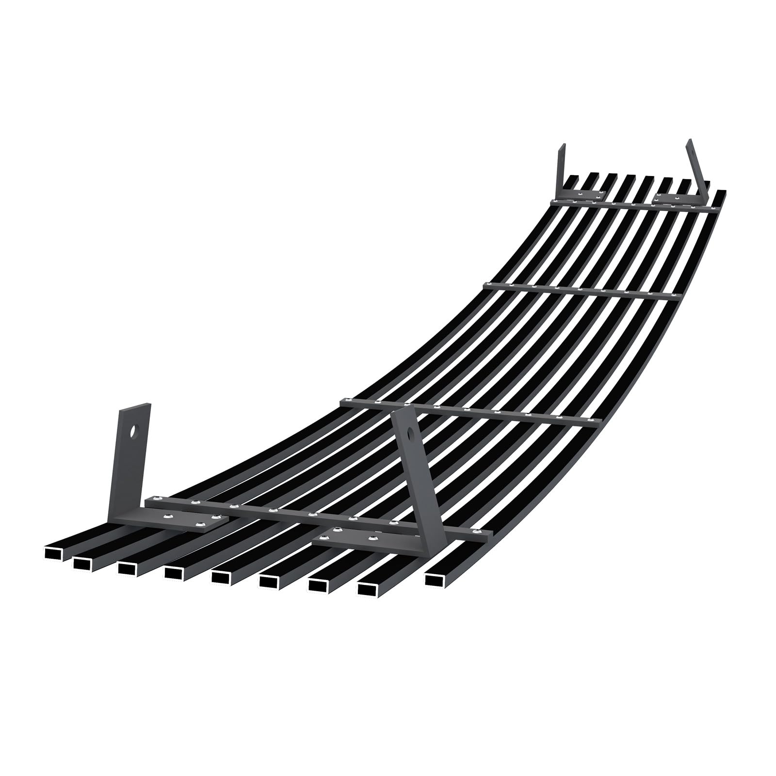 Off Roader eGrille Premium Stainless Steel Black 8x6 Horizontal Billet Grille Compatible with Chevy Camaro 1988-1992 Lower Bumpe