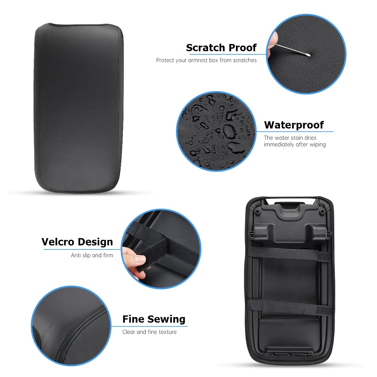 Intget Center Console Cover For Dodge Charger Accessories 2011-2020 2021 2022 2023 For Chrysler 300 2015-2022 Leather Console Li