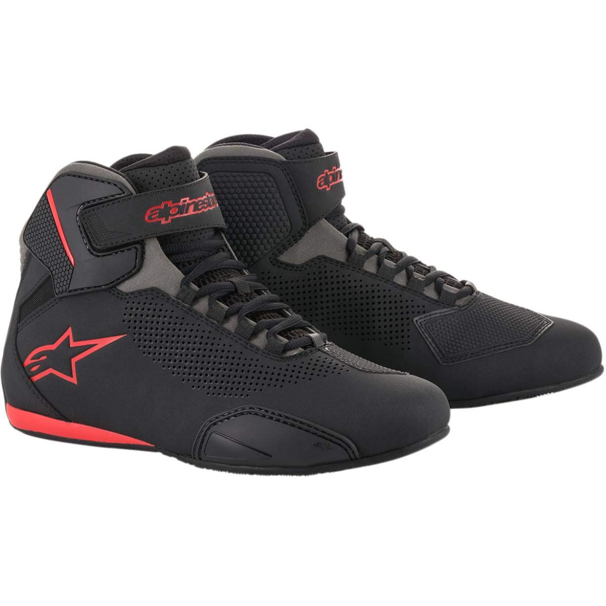 Alpinestars 25156181319 Sektor Vented Shoes - Black/Gray/Red - 9