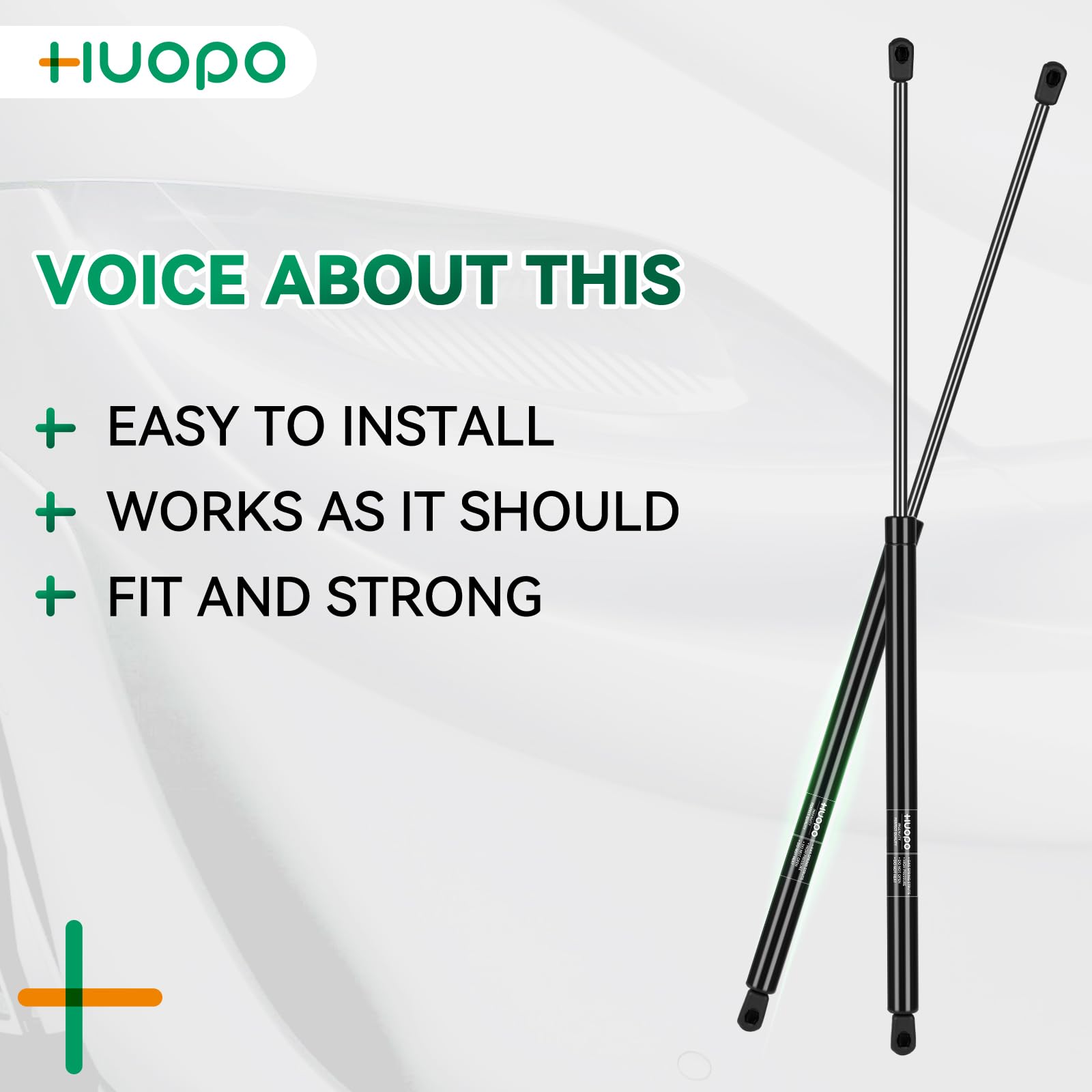 HUOPO 35 Inch 40 lb 178 N Gas Strut Shock 35'' Lift Support for Tonneau Cover Camper RV Bed Basement Storage Doors Hatch Boat Li