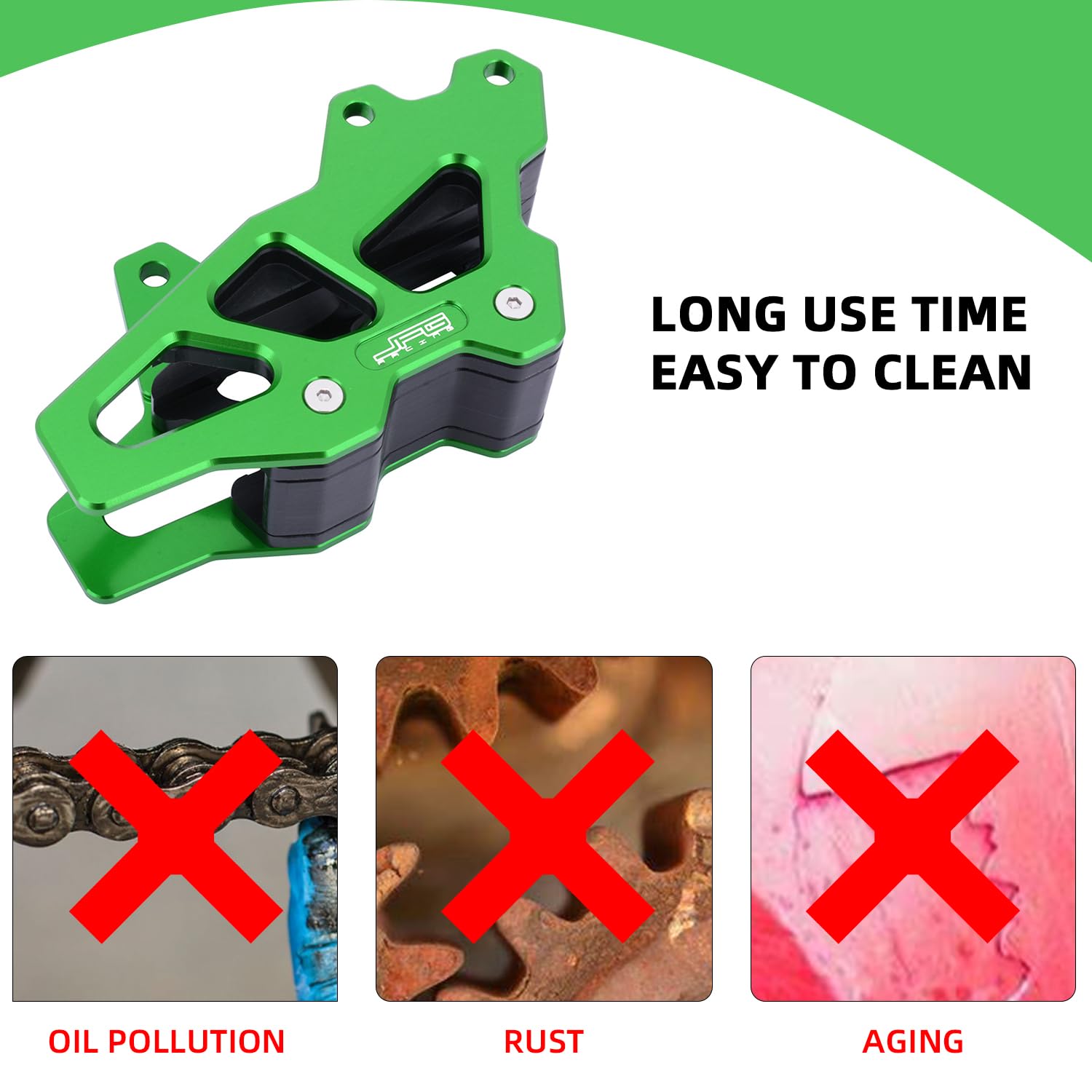 Anxin Motorcycle Cnc Chain Guide Guard Protection For Kx250F 2009-2018 Kx250 2019-2024 Kx450F 2009-2018 Kx450 2019-2024 Klx450R 2018-2019 Kx250X Kx450X