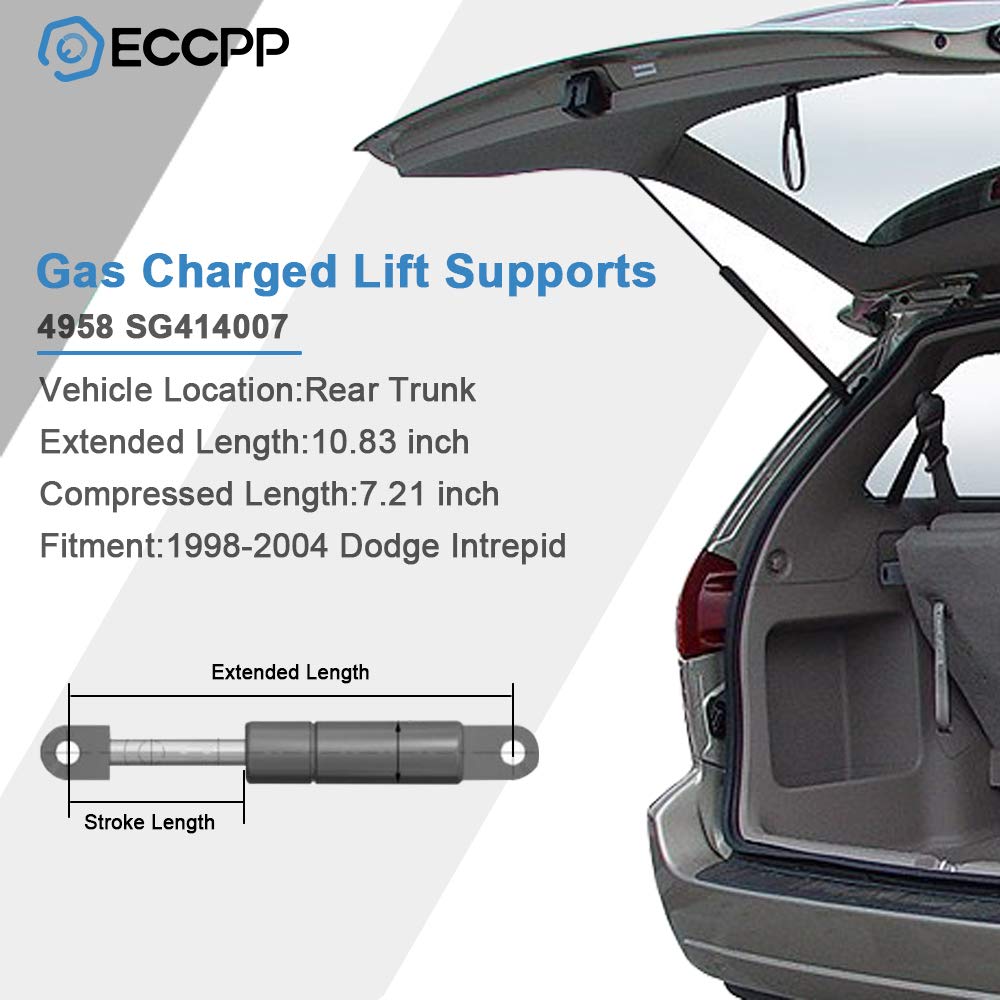 Eccpp Lift Support Trunk Replacement Struts Gas Springs Fit For Dodge Intrepid 1998-2004 Set Of 2
