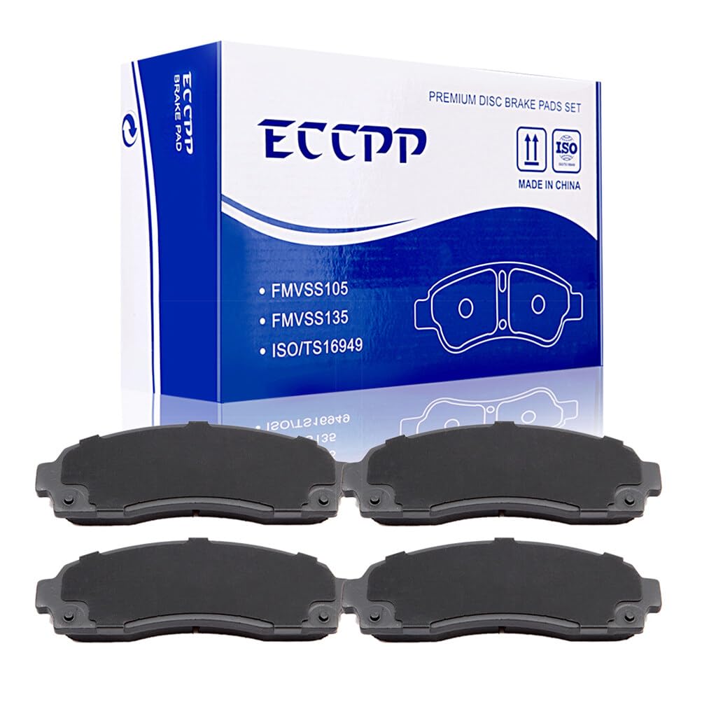 Automuto 4Pcs Front Ceramic Disc Brake Pads Set D833 For Chevrolet Equinox For Ford Explorer For Mazda B2300 B3000 B4000 For Mer