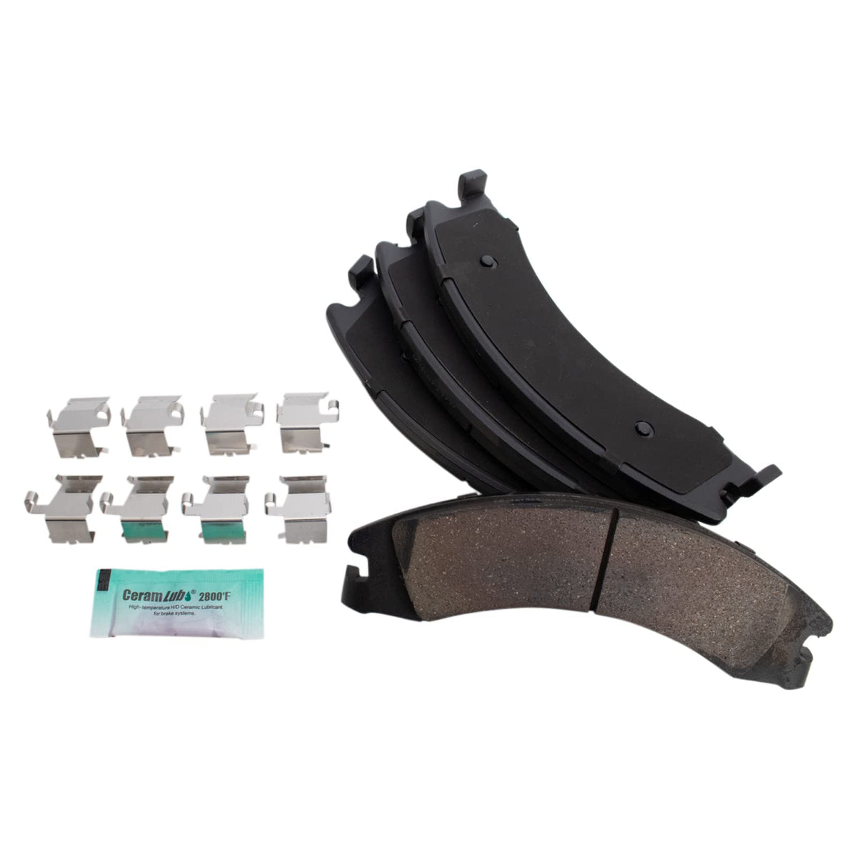 TRQ Rear Brake Pads Ceramic Compatible with 2008-2014 Ford E-150 E-250 2008-2022 E-350 Super Duty