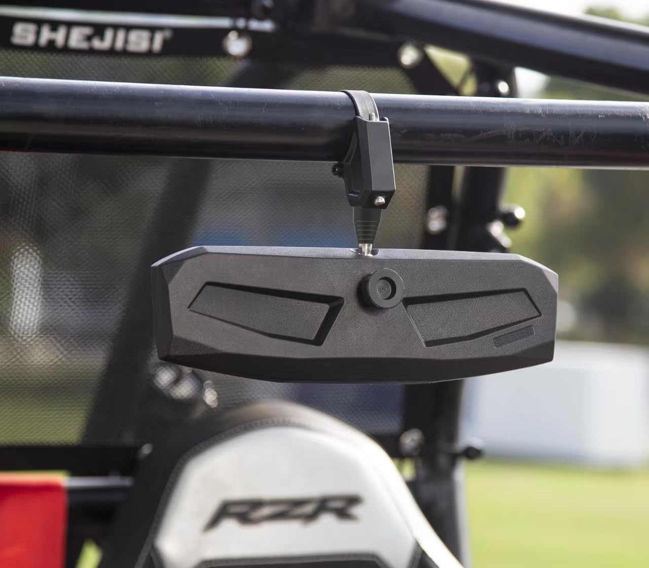 SHEJISI UTV Rearview Mirror for 1.5'' to 2.0''Inch Roll Cage, New RZR Mirrors with Simple Adjustment of Viewing Angle, Compatibl