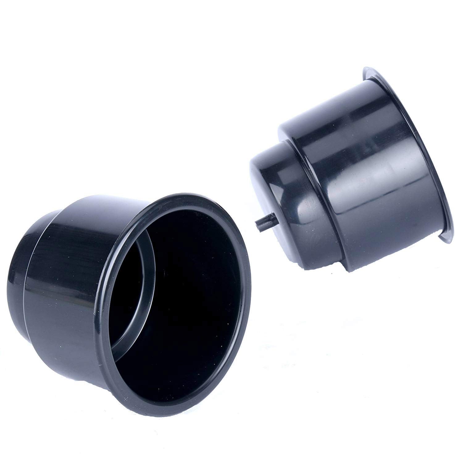 Amarine-Made (Set Of 3) Black Recessed Plastic Cup Drink Can Holder With Drain For Boat Car Marine Rv - Black