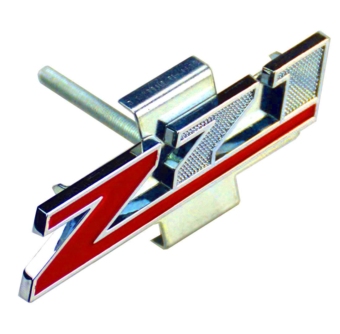 Aimoll 1Pc Grille (Small) Z71 Emblem Badge For Gm Chevrolet Silverado 2500Hd 3500Hd Sierra Tahoe (Chrome Red)