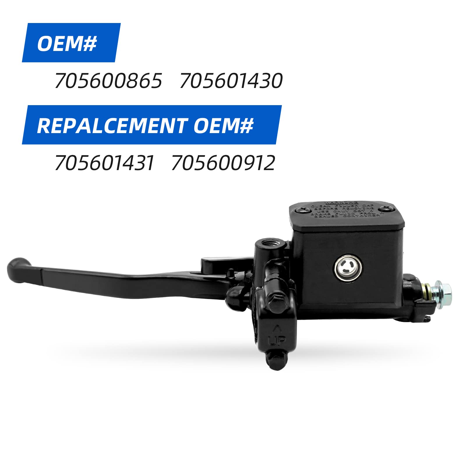 Front Left Brake Master Cylinder For Can Am Outlander Renegade 450 500 570 650 800 850 1000 2012-2021 All Editon, OEM# 705600865