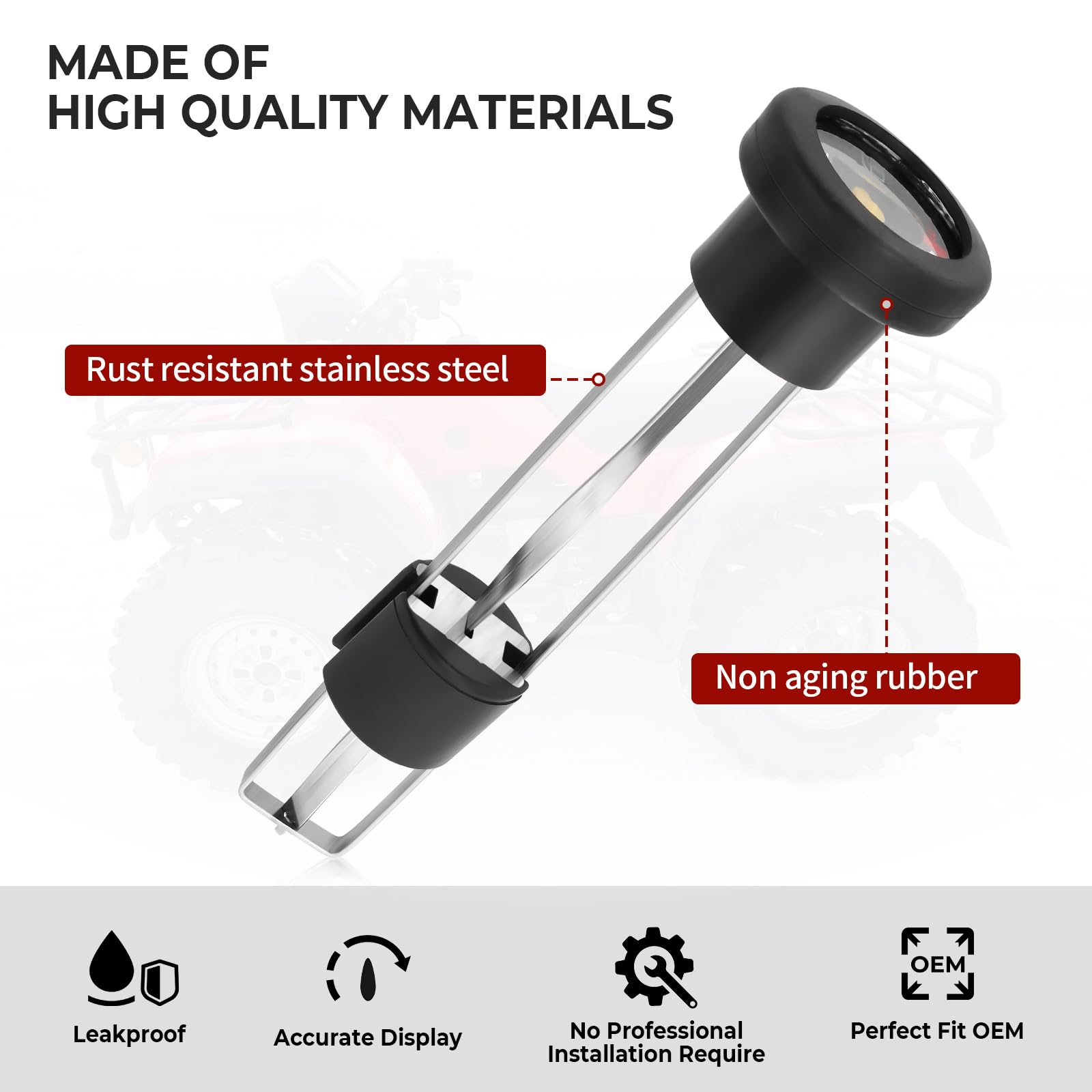 Fuel Gauge Gas Cap For Honda Foreman 400 450 1995-2004 17504-Hm7-013