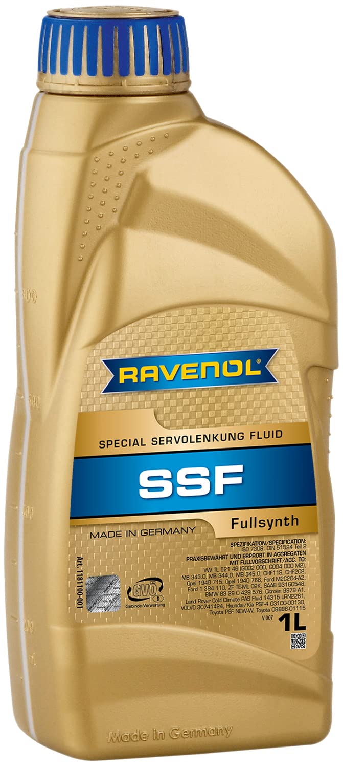 Ravenol J1B1001 Power Steering Fluid - Ssf Hydraulic Fluid (1 Liter)