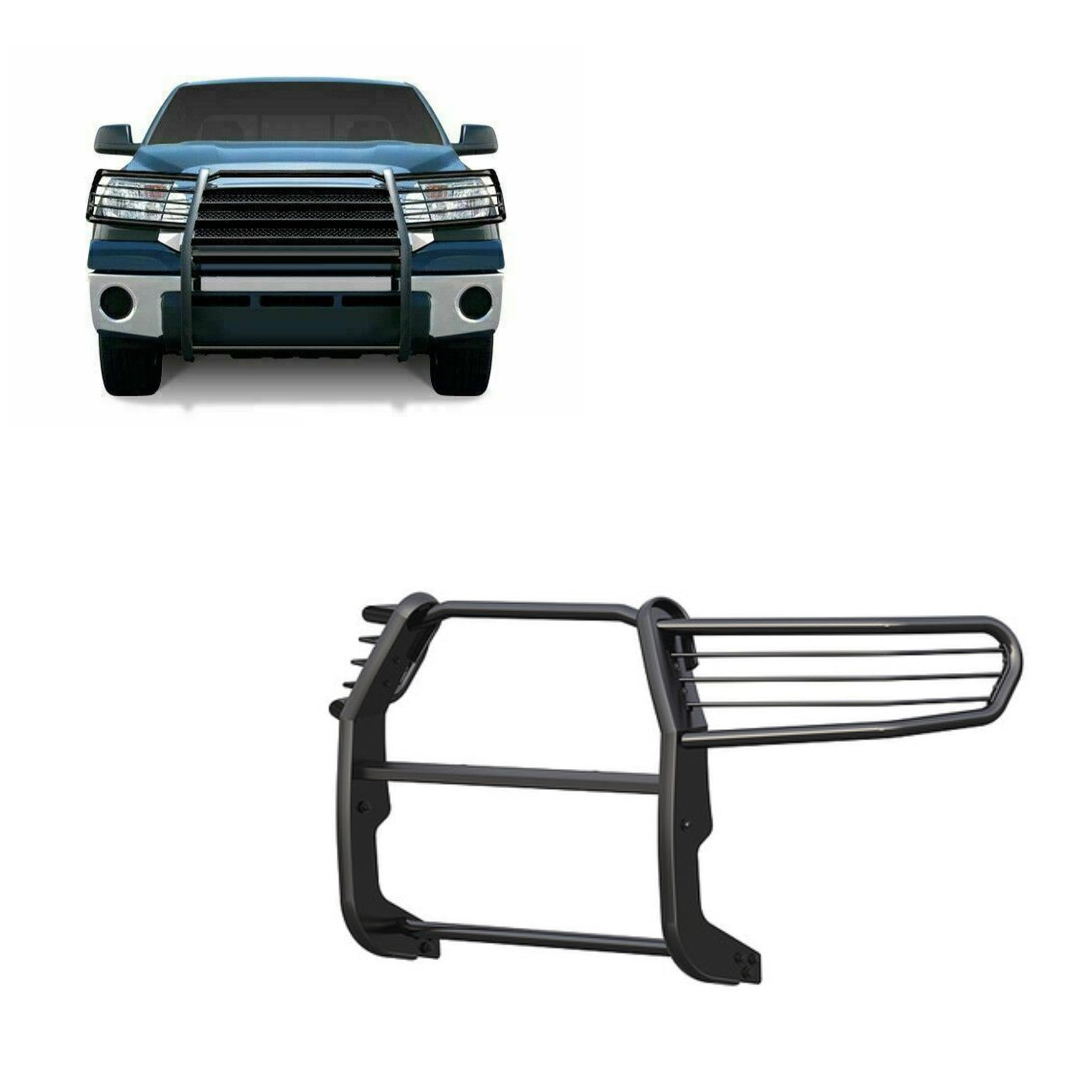 Black Horse Grille brush Bumper Guard Modular Black Compatible with 2008-2022 Toyota Sequoia|2007-2021 Toyota Tundra(Excl. 08-21