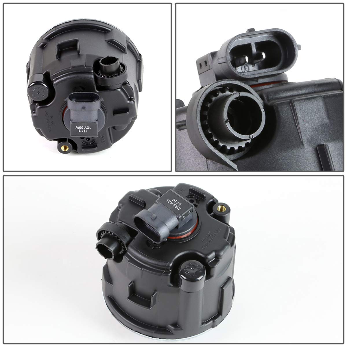 Dna Motoring Fl-Ztl-210-Ch Fog Light Driver & Passenger Side Enhance Visibility [Compatible With 09-14 Nissan Cube / 11-14 Juke/Quest / 09-14 Murano ]