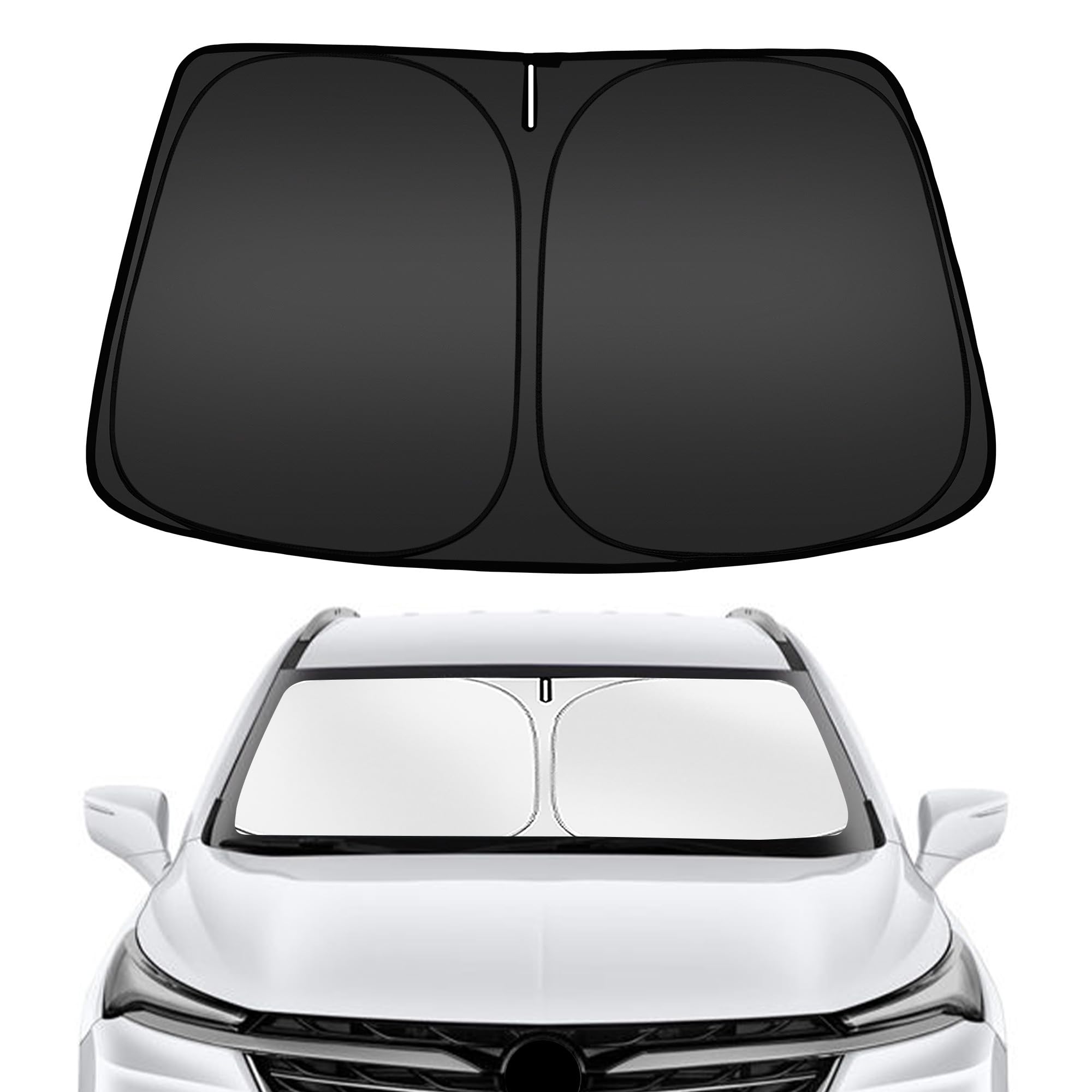 Arismotor Windshield Sun Shade For Buick Enclave 2018-2024, Custom Fit Foldable Front Window Sunshade Sun Visor Protector, Block