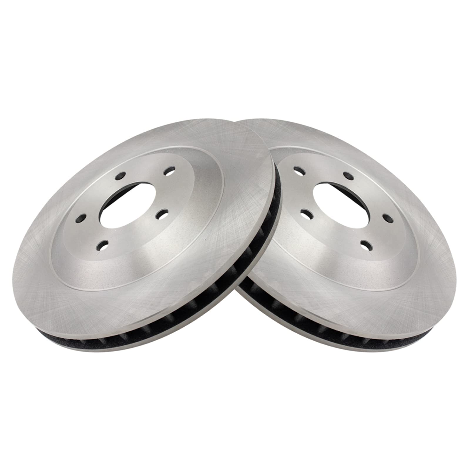 Trq Front Brake Rotors Set Vented Compatible With 1997-2004 Chevrolet Corvette