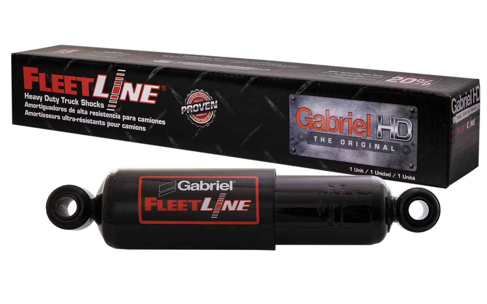 Gabriel 85337 Fleetline Heavy Duty Rear Shock Absorbers For All Hendrickson Trailer Suspension Systems Intraax Aal 23K, 25K & 30