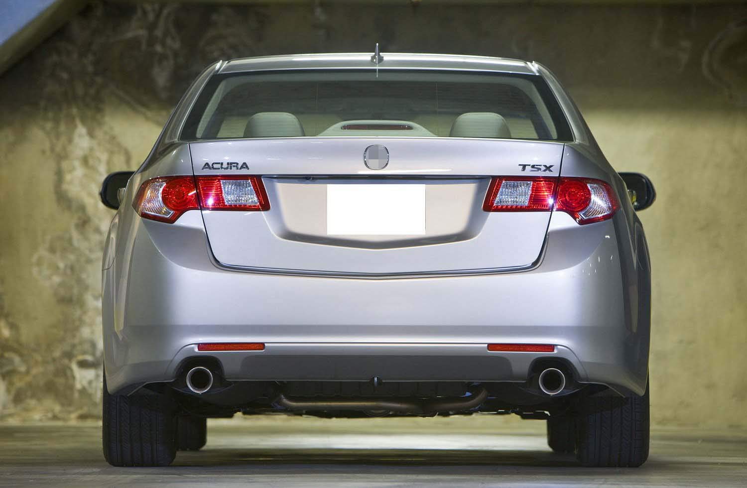 Ijdmtoy Red Lens Rear Bumper Reflector Lenses Compatible With 2009-2014 Acura Tsx (Euro Accord), Oe-Spec Lh Rh Assembly