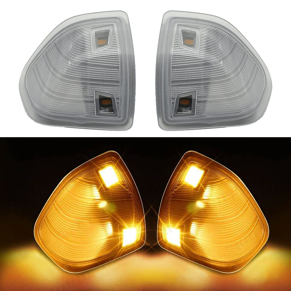Cnpapc Led Side Mirror Turn Signal Light For Dodge Ram 1500 2500 3500 4500 5500 Left And Right Lamps Clear Cover Lens 68302828Aa