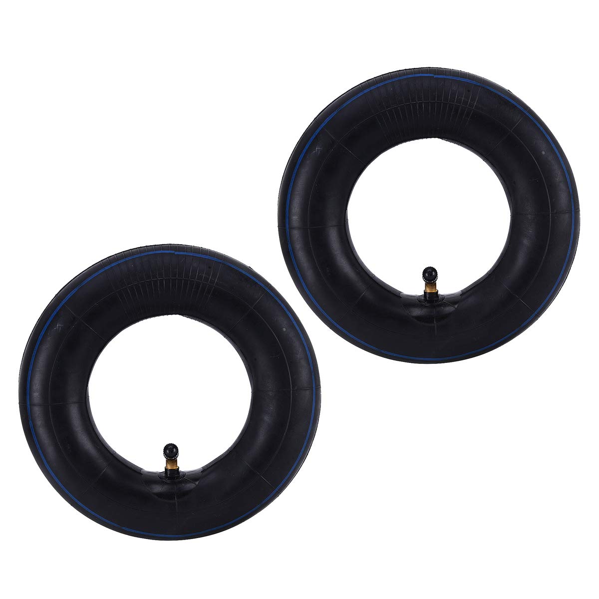 2.80/2.50-4 Inner Tube, 2.80-4 Go Cart Inner Tube 2.50-4 Tube (2 Pack) With 90° Tr87 Bent Valve Stem Replacement For Scooter Hand Trucks Utility Cart Lawn Mowers Wheelbarrows Skateboard And Atv