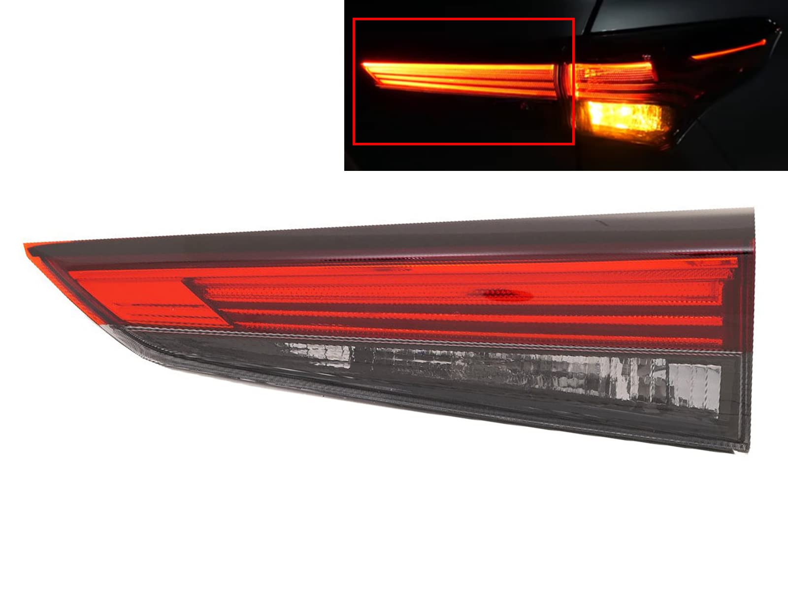 Auto Parts Avenue APA Replacement Inner LED Tail Light Rear Lamp for 2020 2021 Highlander Mount on Liftgate Passenger Right RH S
