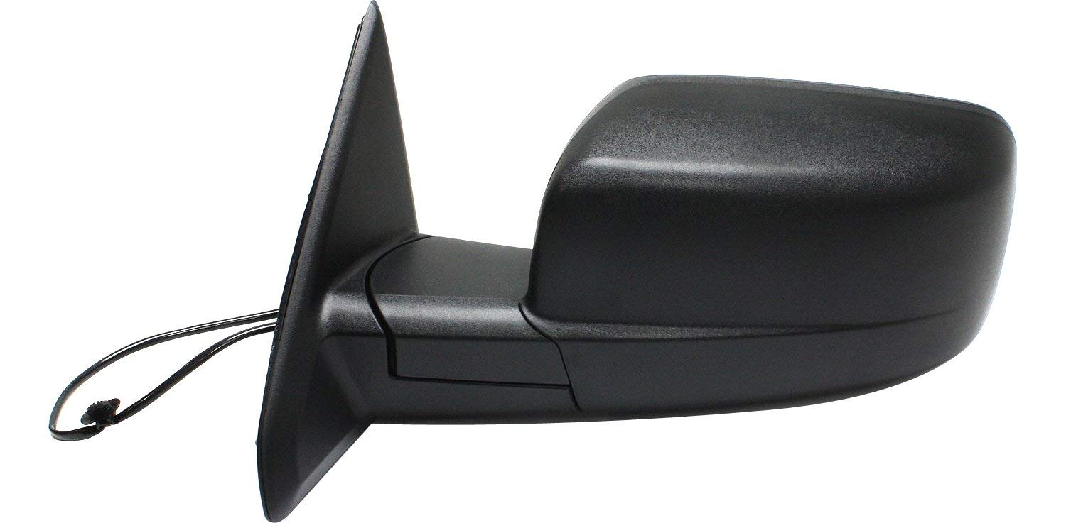 Kool Vue Mirror Compatible with 2013-2018 Ram 1500, 2013-2022 Ram 2500, 2013-2022 Ram 3500, 2019-2022 Ram 1500 Classic Driver Left Side, Manual Adjust, Manual Folding, Textured