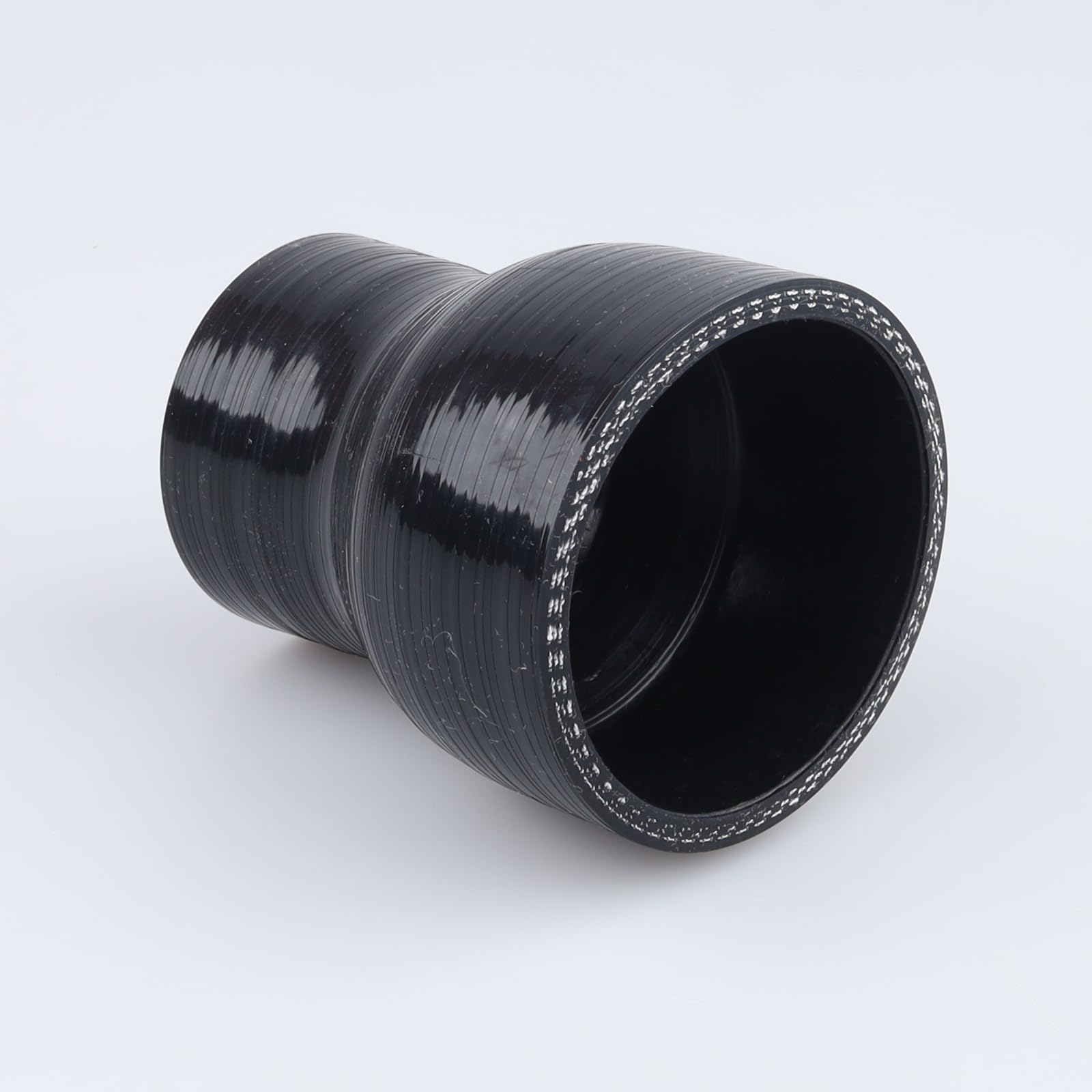 Ac Performance Id 2.5'' To 1.75'' (63Mm To 45Mm) Silicone Hose Straight Reducer 3-Ply Reinforced Black, 3'' Length