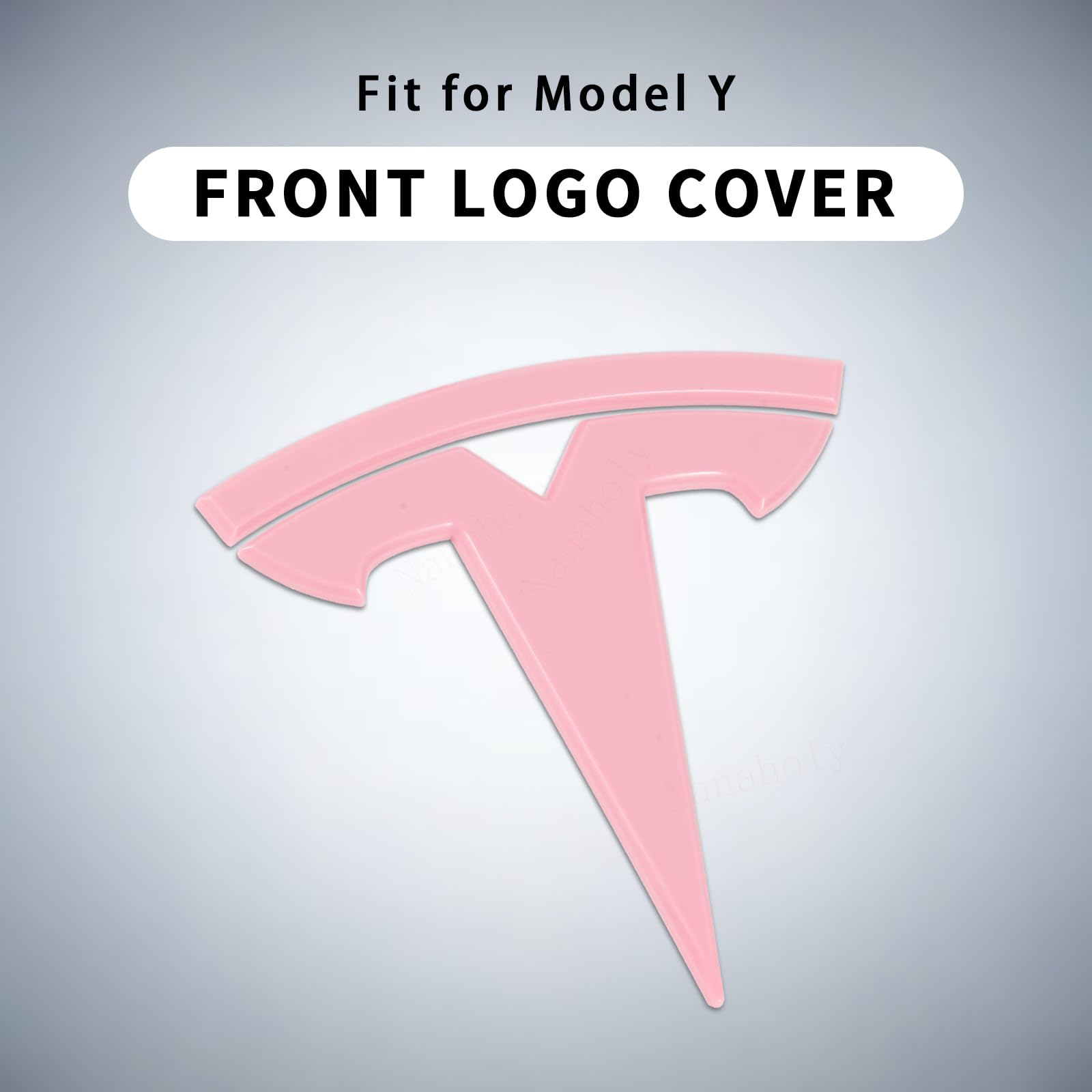Emblem Accessories Compatible With Model Y 2023 2022 2021 3Pcs Logo Cover