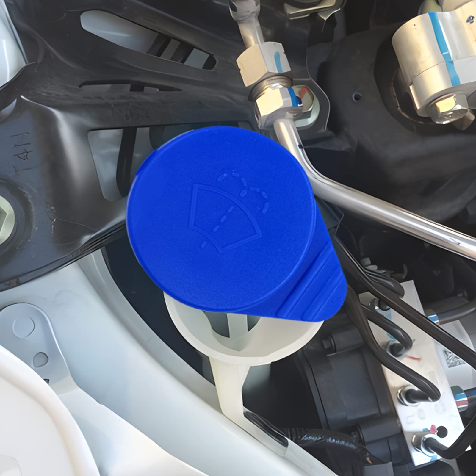Windshield Washer Fluid Reservoir Cap - Wiper Fluid Replacement Kt1Z17632A, Cp9Z-17A605-A Compatible With Ford Focus 2012-2018