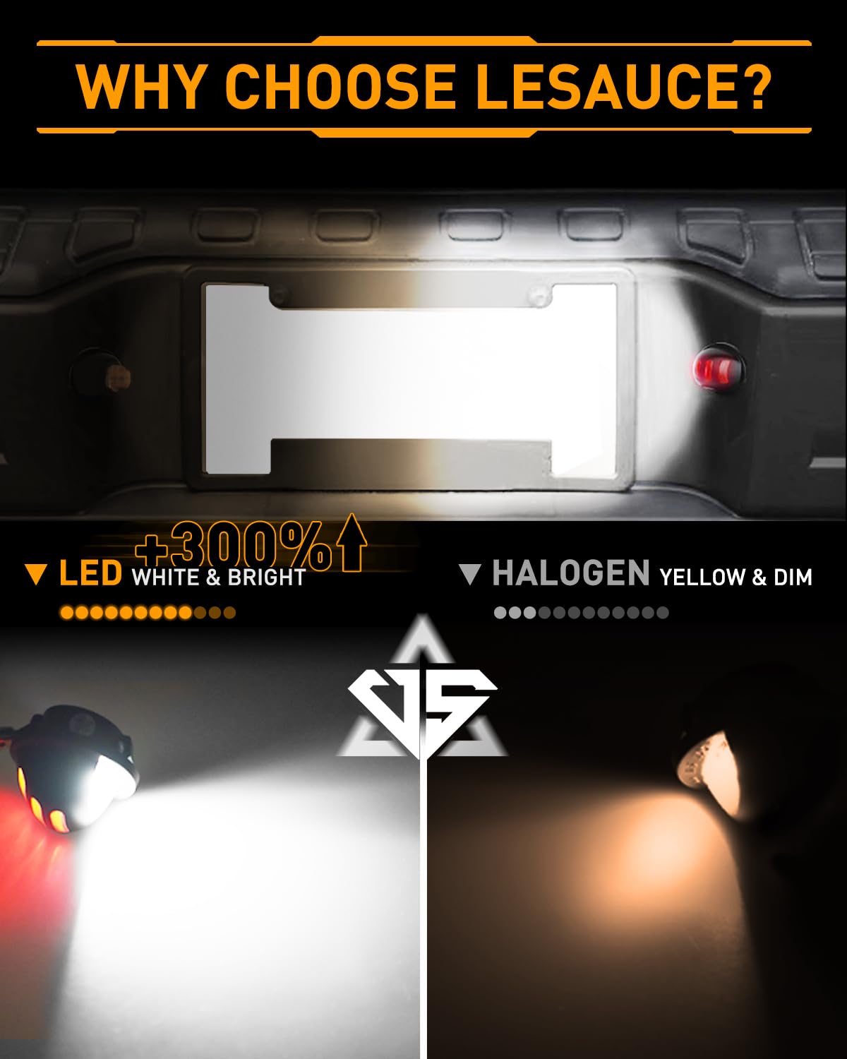 Lesauce Led Full License Plate Light Red Oled Neon Pure White Led Tag Lights Lamps Replacement For Ford F150 F250 F350 Super Dut