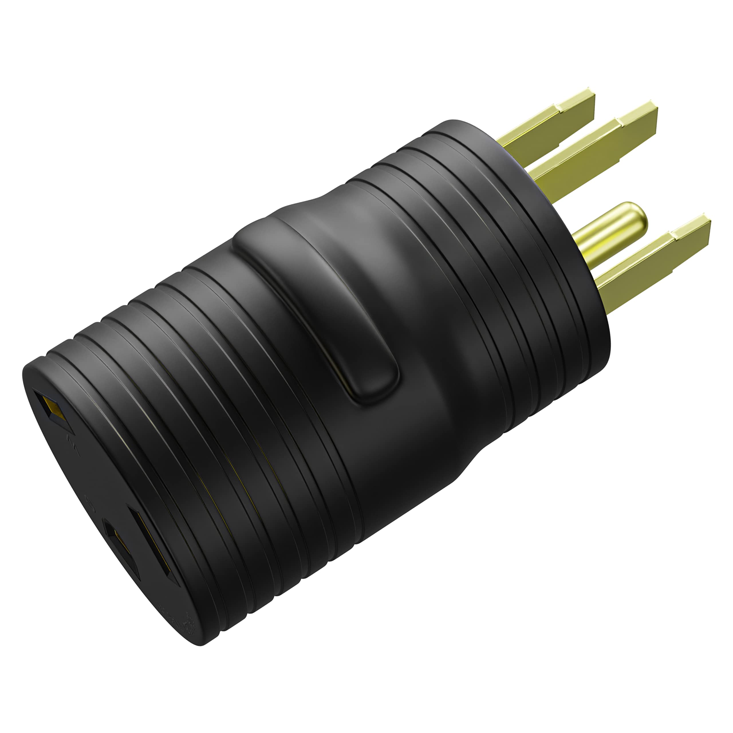 Leisure Cords Power Adapter 4 Prong 50 Amp Male To 30 Amp Female Rv Camper Generator Plug Outdoor Electrical Power Converter (50 Male - 30 Female)