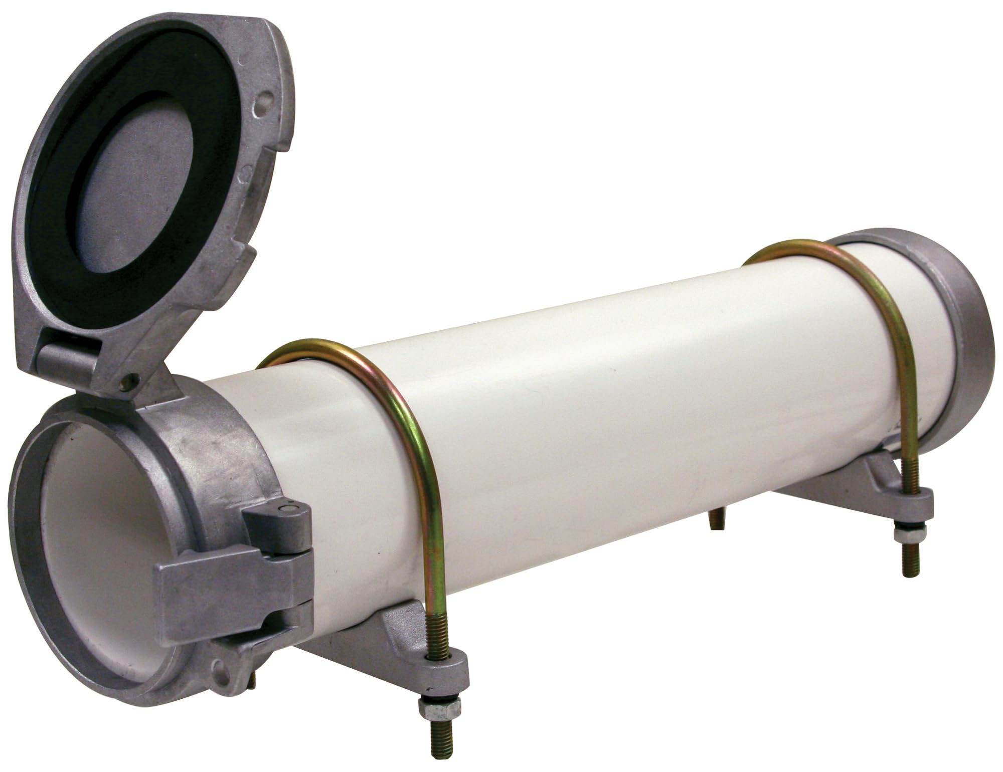 Buyers Products CC600 PVC Conduit Carrier Kit, 6 Inch Diameter, Mounting Hardware Included, Spring-Loaded Latch, Weather-Resista