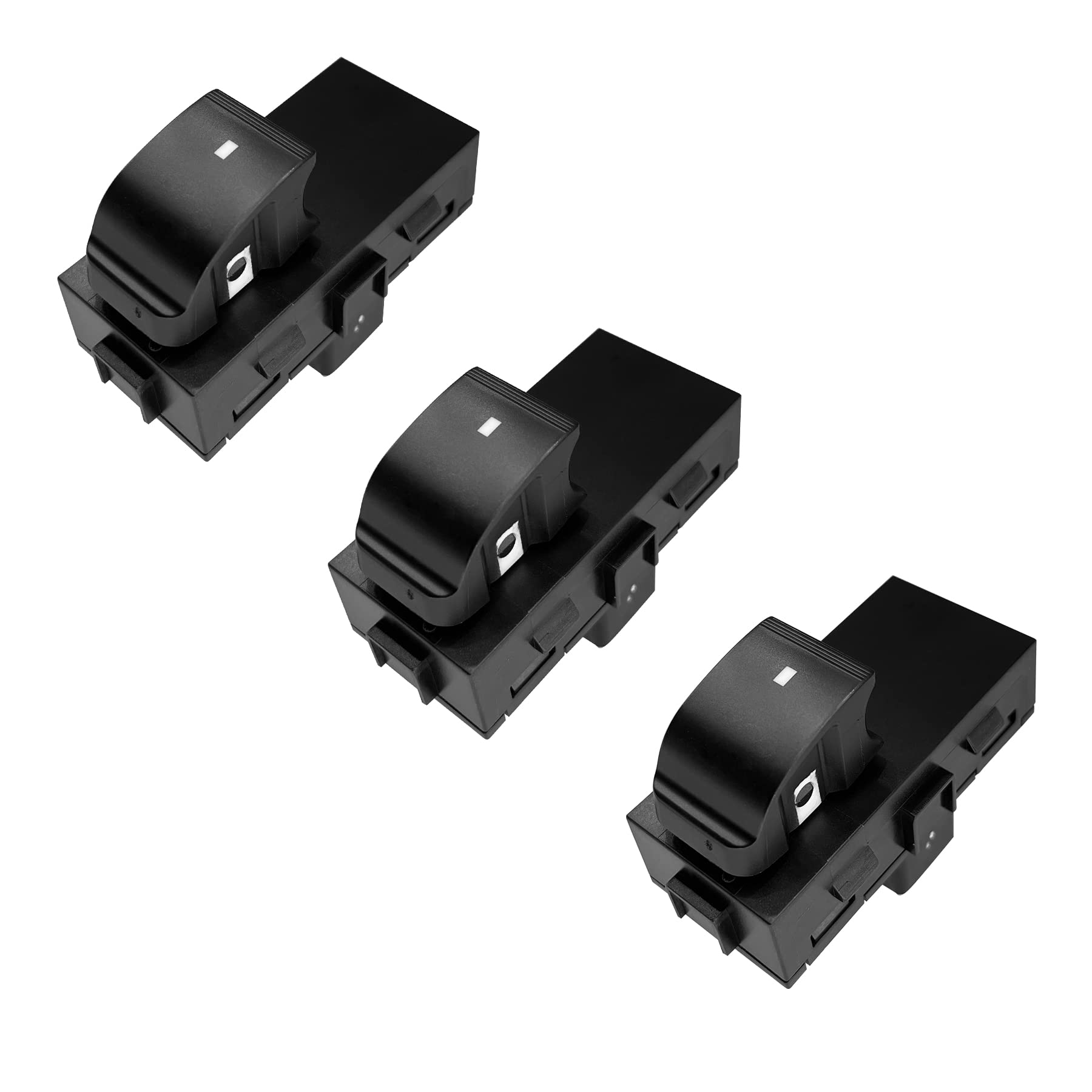 3Pcs Power Window Switch Passenger Front Right, Rear Left Or Right | Window Buttons | Replacement For 2006-2015 Chevy Gmc & Buic