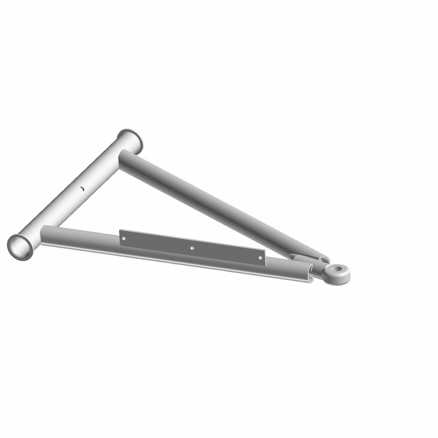 Polaris Atv Flared A-Frame Weld, Left, Medium Gloss Black, Genuine Oem Part 1542161-067, Qty 1