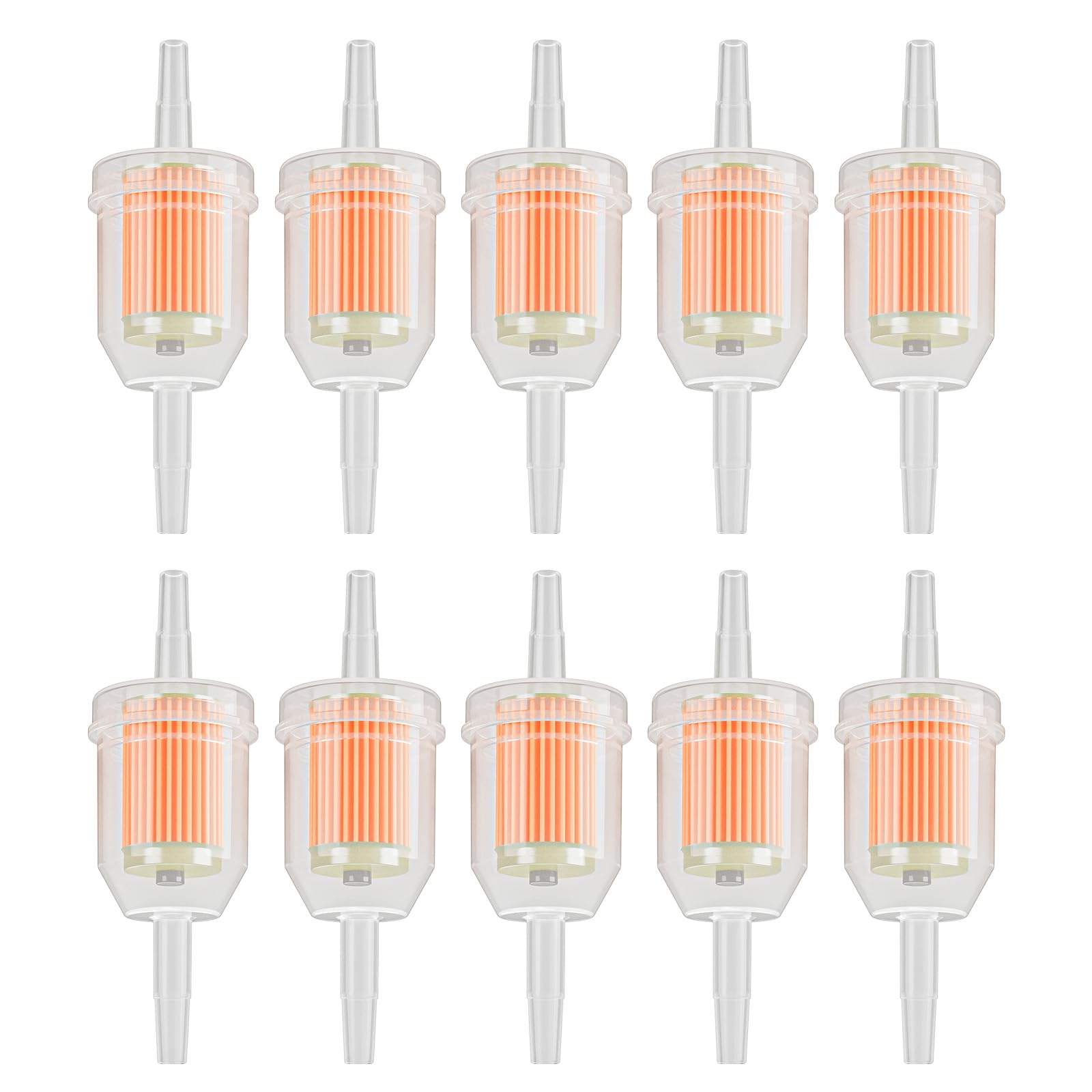 Awyzoit 1/4 Inline Fuel Filter, 10pcs Fuel Filters with Magnet for Kawasaki, Kohler, Briggs & Stratton, John Deere, Upgrade Univ