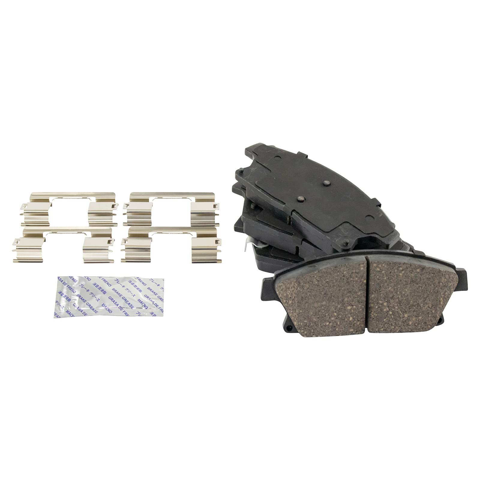 Trq Front And Rear Brake Pad & Rotor Kit Brake Pads Brake Rotor Ceramic Solid Compatible With 2013-2017 Buick Encore 2015-2017 C