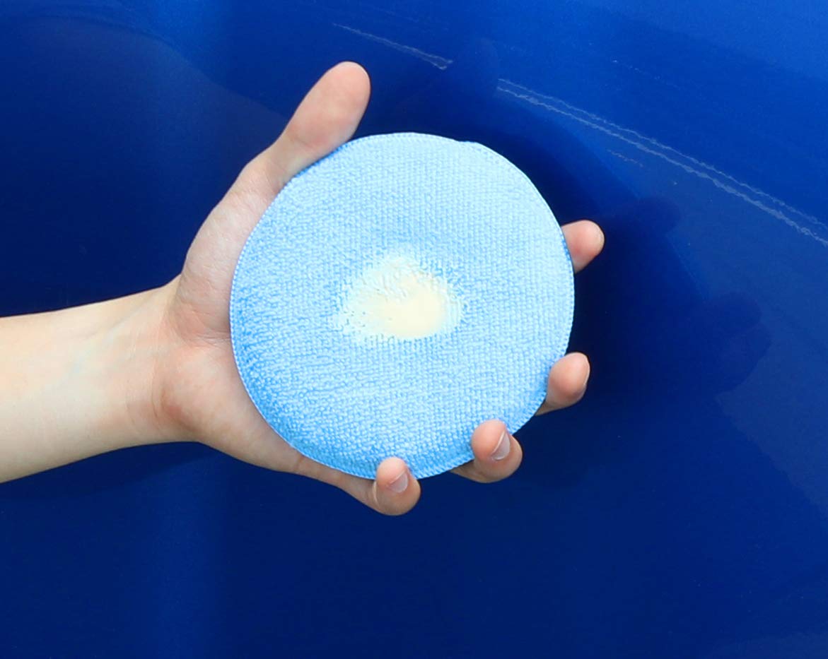Simple Houseware Car Wash Sponge Wax Microfiber Applicator Pads, 12-Pack