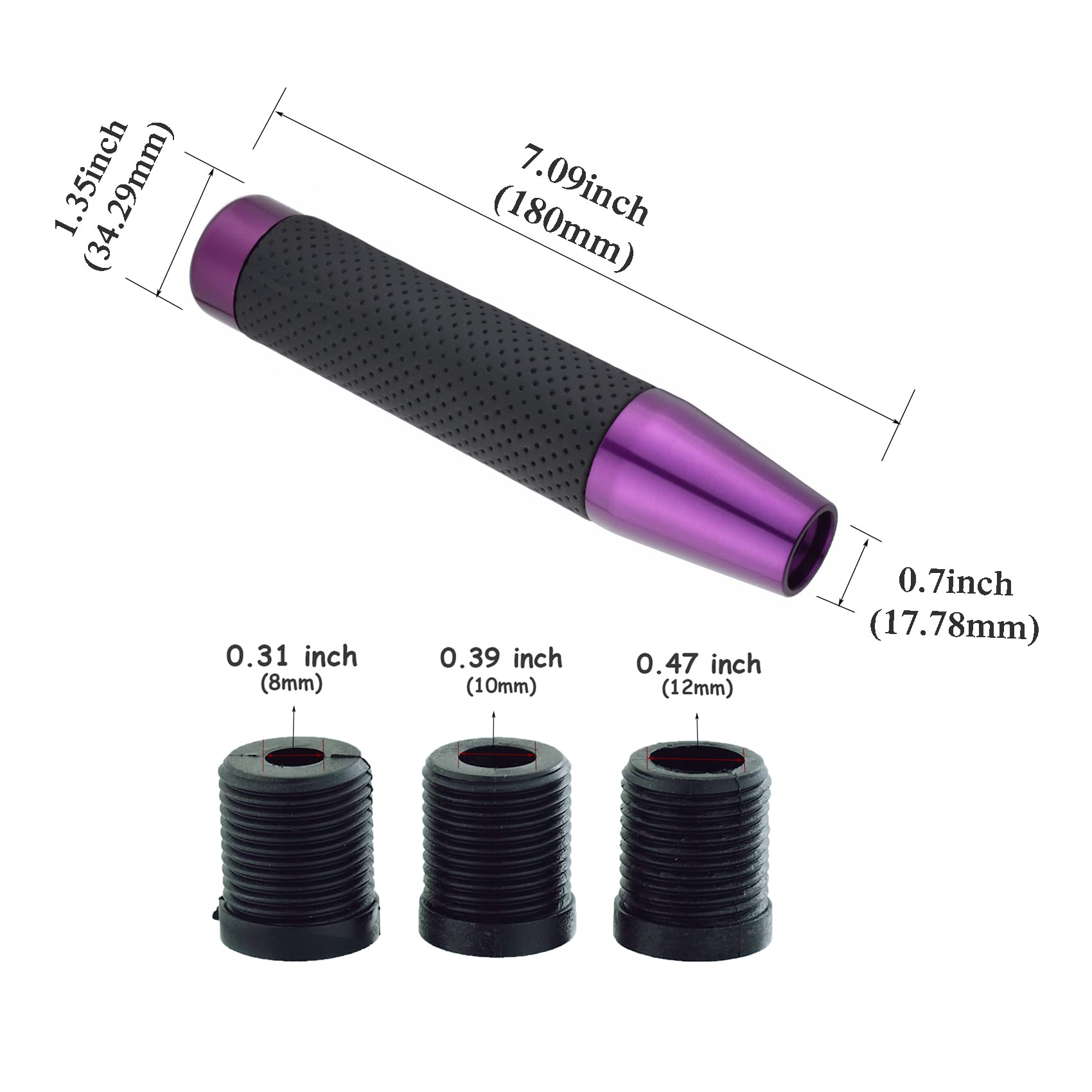 Abfer Tall Shift Knob Car Long Shifter Knob Weighted Gear Stick Shifting Lever Replace Extension Fit Most Manual Automatic Trans