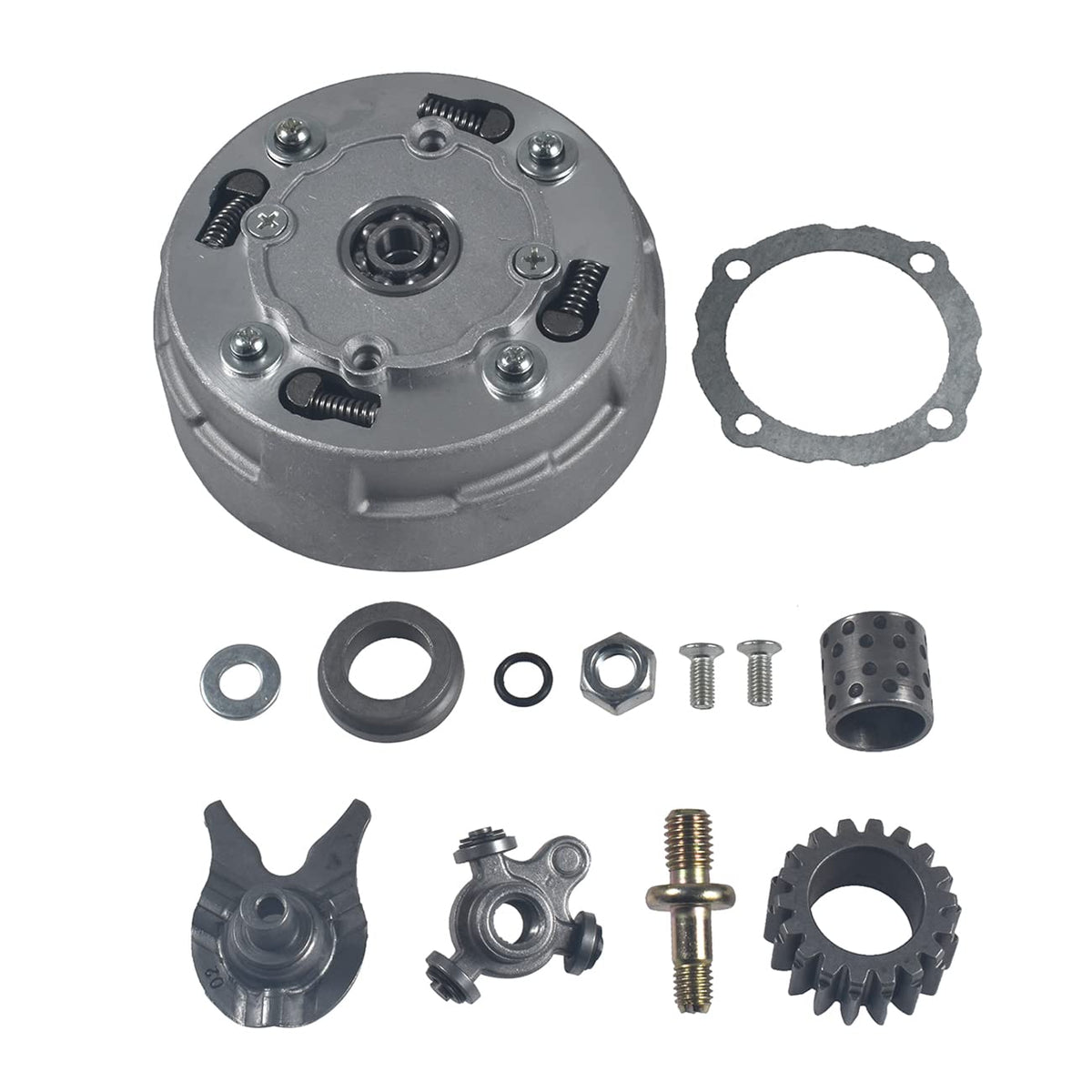 17T Semi Automatic Clutch Assembly for 50cc 110cc 125cc 135cc ATV Dirt Bike Go Kart with Semi Automatic Reverse Engine