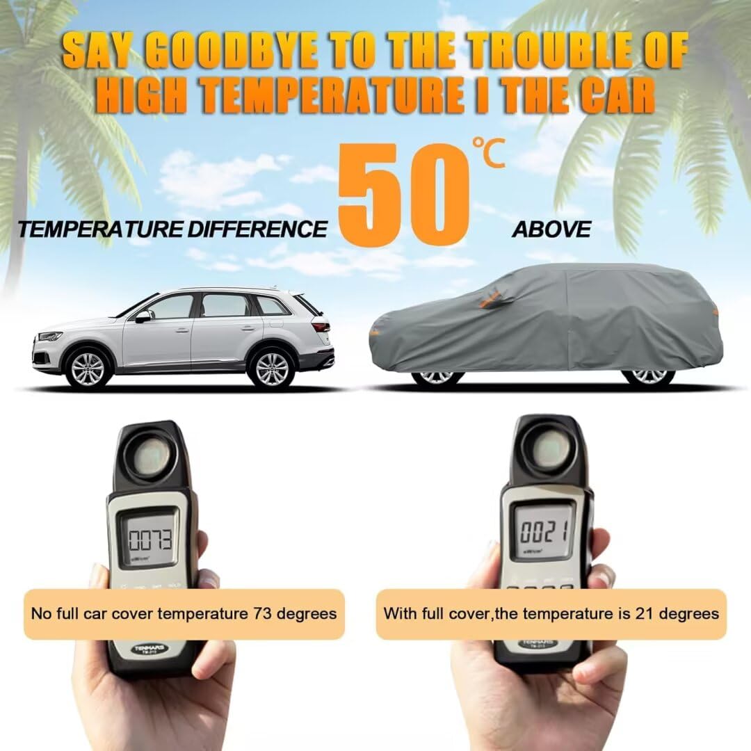 Kayme Heavy Duty Suv Car Cover Custom Fit Lincoln Corsair Waterproof All Weather For Automobiles, Full Exterior Covers Sun Rain