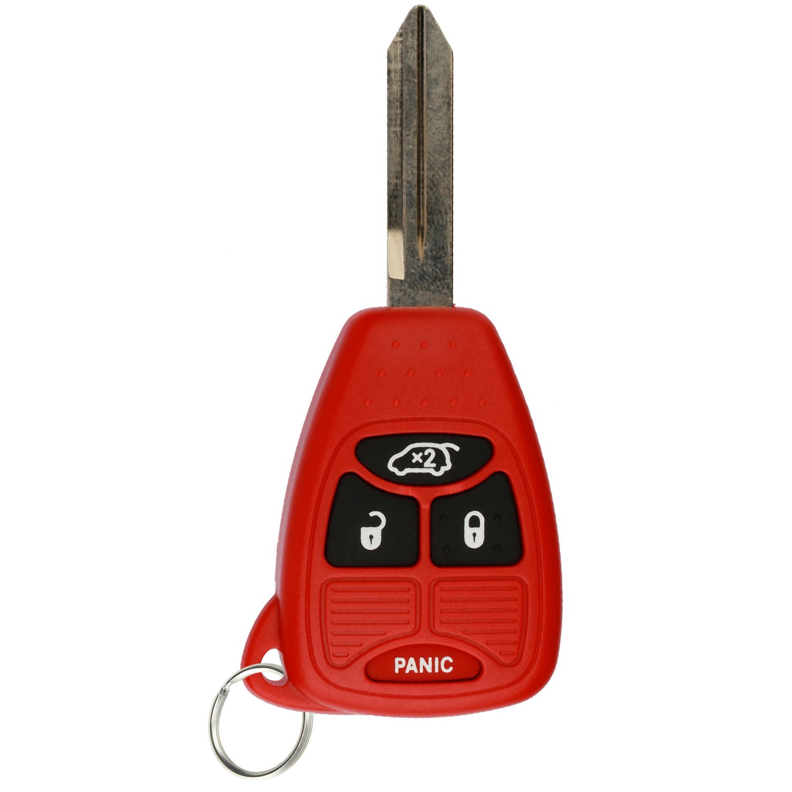 Keylessoption Keyless Entry Remote Control Uncut Car Key Fob Replacement For Oht692427Aa Kobdt04A Red